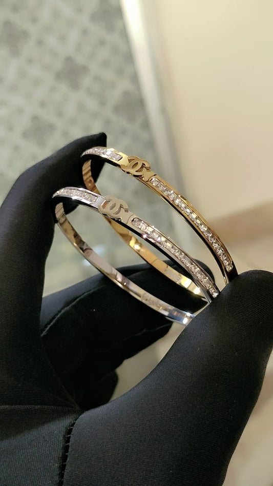 Luxury-Inspired Stainless Steel Bracelet