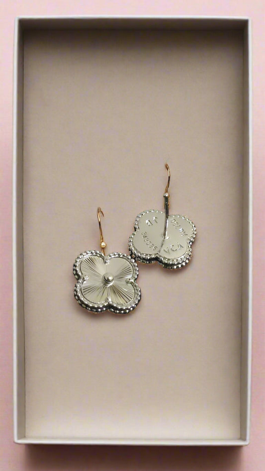 Luxury Clover Silver Pendant Necklace